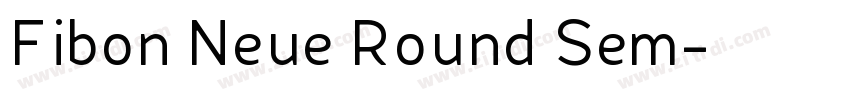 Fibon Neue Round Sem字体转换